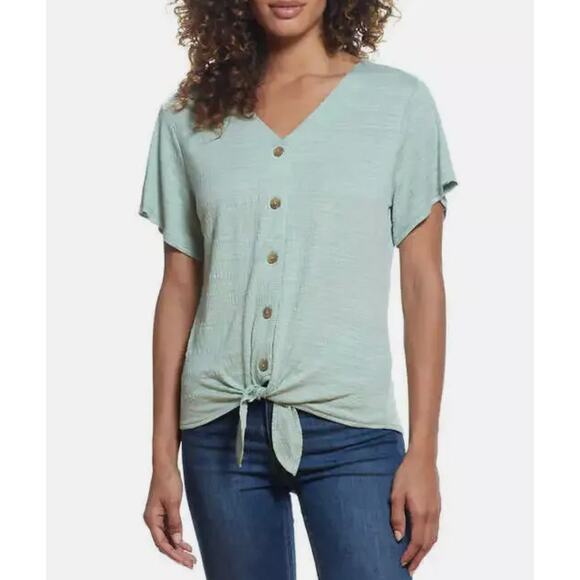 Weatherproof Vintage | Women's Tie Front Top | Small - Picture 5 of 6